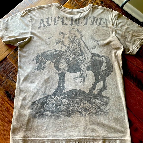 Affliction Other - RARE Vintage Affliction Indian Chief Tomahawk Skull Shirt